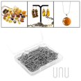 thumbnail image 4 of High Temperature Nichrome Wire Jump Rings, Hanging Hooks Handmade U Hanger Hooks 200 Pieces, 4 of 8