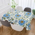 thumbnail image 6 of Coolnut Raster Floral Fabric Square Tablecloth - Waterproof and Wrinkle-Resistant Table Cloth 60x60 Inch Table Cover for Indoor & Outdoor Dining House Decor, 6 of 7