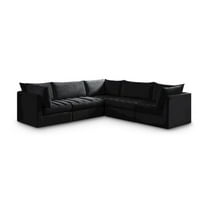 Meridian Furniture Jacob Black Velvet Modular Sectional