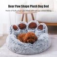 thumbnail image 4 of Cama para perros de peluche Cama para mascotas con forma de pata de oso para gatos y perros Ces MABOTO ¿Qué tal?, 4 of 7