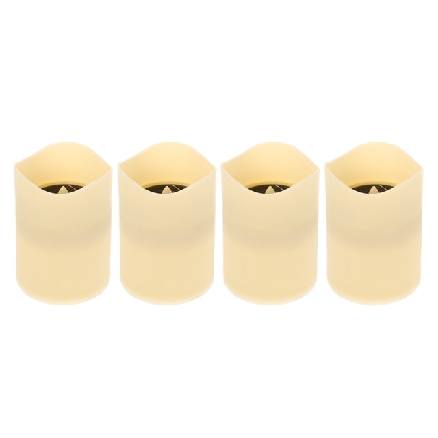 Miangastore Solar Light White Plastic 4Pcs 3.9x2.9in