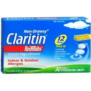 CLARITIN 12 Hour Reditabs 5 mg Orally Disintegrating Tablets 30 Tablets (Pack of 3)