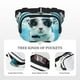 thumbnail image 5 of Fotbe Swimming Cat Goggles Cangurera Cuadrada con Estampado de Doble Capa, Bolsa de Cintura Ajustable Mini para Hombres y Mujeres, 5 of 9