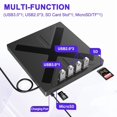 thumbnail image 4 of USB3.0 7-in-1 External DVD Optical Drive CD DVD Player Reader Portable Burner with SD TF Card Slots ,Plug and Play, 4 of 6