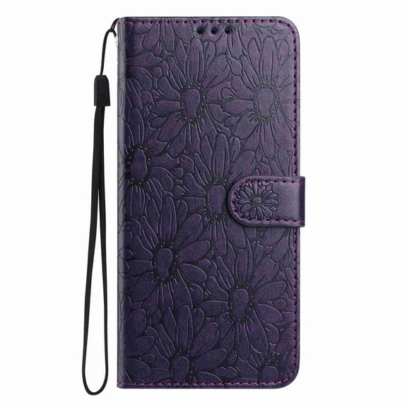 Allytechgroup For Motorola Moto G Power 5G (2024) Flip Case Cover with Cash Slot, Card Pocket, Shock-Absorbent Protection, Darkpurple