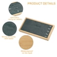 thumbnail image 4 of Unique Bargains Bamboo Wood Bracelet Tray Stackable Storage Jewelry Tray Showcase Display Organizer for Bracelets Gray, 4 of 8