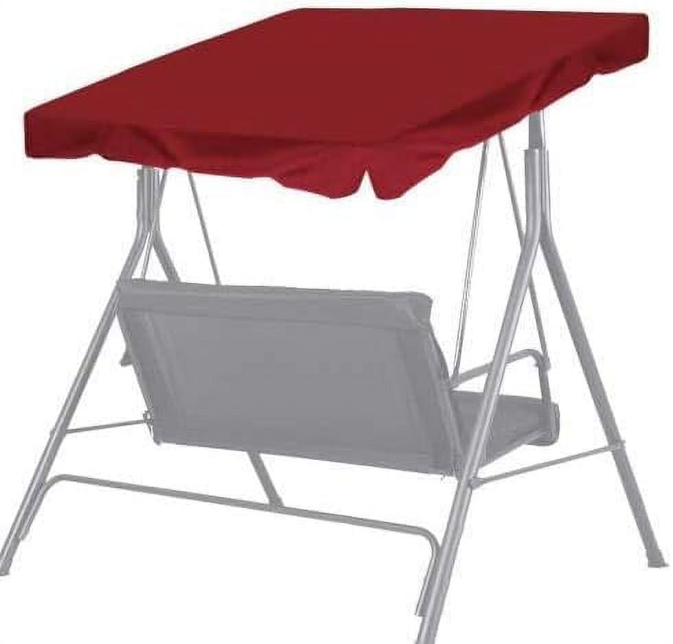 New Patio Outdoor Swing Canopy Replacement Porch Top Cover For Seat Furniture (77"X43", Burgundy