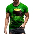 thumbnail image 2 of Goodtrade8 St Patricks Day Mens Clothes Shamrock Big and Tall Graphic Tee Crew Neck Leisure Casual Short Sleeve Graphic T-Shirt, 2 of 4