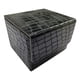 thumbnail image 2 of Caja de baraja de cartas, tarjetero de cuero PU, caja de juego de baraja de tarjetas de exhibición, almacenamiento de tarjetas Negro, 2 of 7