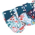 thumbnail image 2 of 4 Pcs Baby Reusable Pocket Nappy Diaper Machine Washable Cloth Diaper for Newborn Babies, 2 of 4