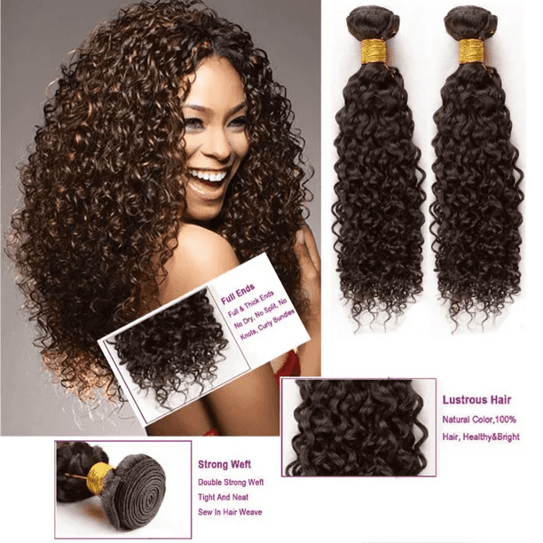 Ustar Remy Jerry Curl Brazilian Human Hair Bundle Light Brown 16in Walmart