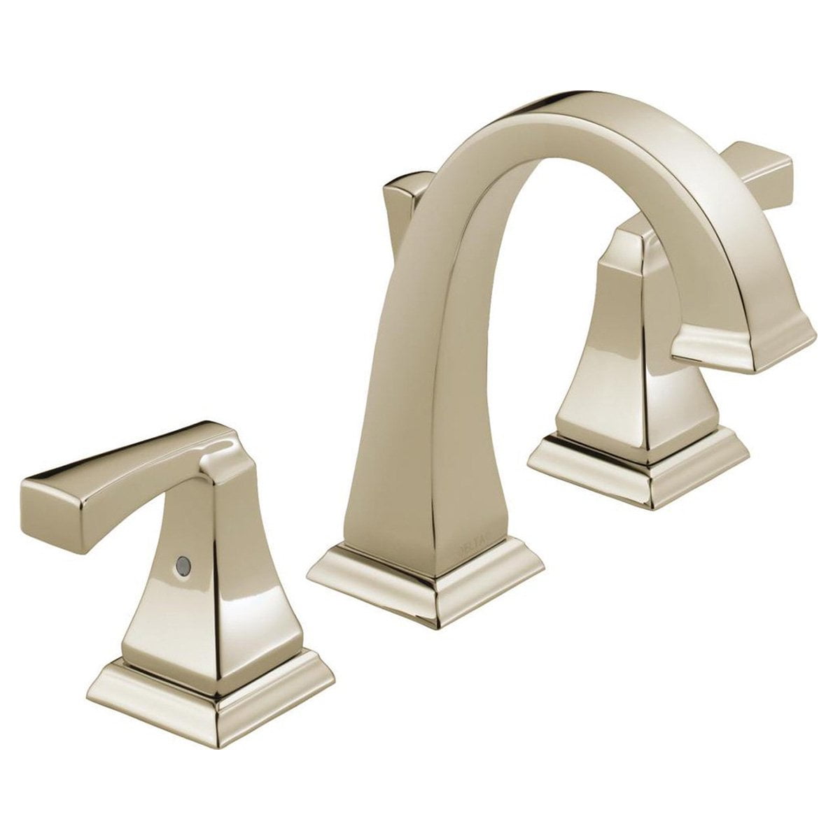 Delta Dryden 2 Handle Widespread Bathroom Faucet Polished Nickel Delta Dryden 2 Handle Widespread Bathroom Faucet Polished Nickel 3551lf Pn