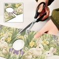 thumbnail image 6 of Yayeee Faucet Mat for Kitchen Sink 14.7" Diatomite Long Splash Guard Pad, Yellow Floral Rabbit, 2 Pack, 6 of 7