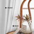 thumbnail image 6 of SMILETIME Back Tab Curtains, 2-Panel Set Rod Pocket & Pinch Pleat Design Light-Filtering & Thermal Insulation Ideal for Living Room, Bedroom & Office Windows, 6 of 7