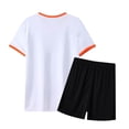 thumbnail image 4 of Hessimy Boys Sport Outfit Summer Clothing Sets Casual Short Sleeve Shirts Round Neck T Shirts Shorts Sets,Jogging Football Tracksuit 13-14 Years, 4 of 5
