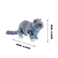 thumbnail image 2 of Llavero Gato Pelo Largo Azul | Articulaciones móviles | Colgante Fidget para Aliviar la Ansiedad y Reducir el Estrés | Material suave y duradero | Ligereza | Lindo diseño azul blanco | Para Adultos, 2 of 7