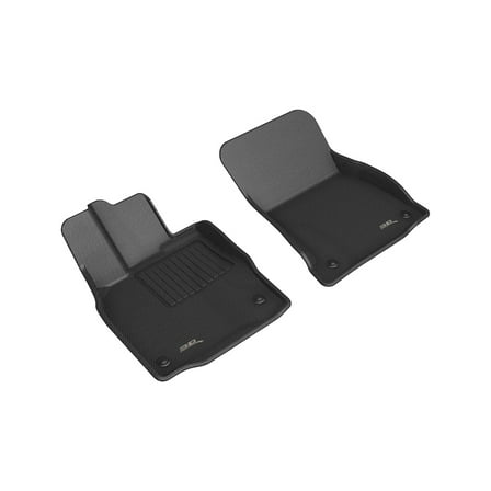 3D MAXpider Custom Fit Kagu Floor Mat (Black) Compatible with Lexus LS 2018-2023 - Front Row