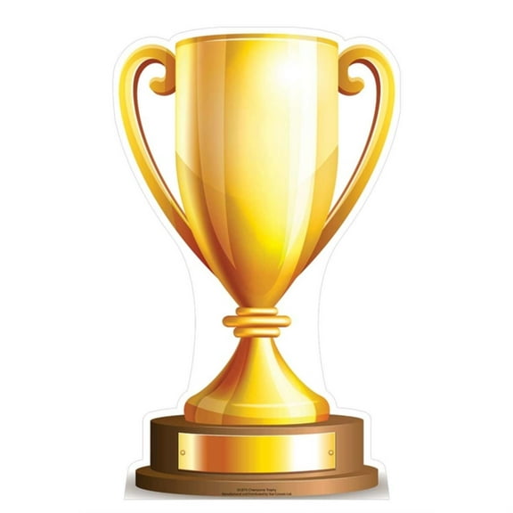 Star Cutouts SC875 90 x 55 in. Small Champions Trophy Star Mini Cardboard Cutout