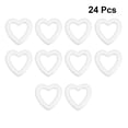thumbnail image 3 of FRCOLOR 24Pcs Hollow Love Heart Craft Models for Wedding and Holiday Decor, 3 of 8