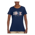 thumbnail image 3 of For the Love of the Game Sports Womens Graphic T-Shirt, Navy, Medium, 3 of 5