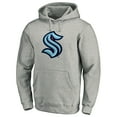thumbnail image 2 of Men's Fanatics Heathered Gray Seattle Kraken Big & Tall Primary Logo Pullover Hoodie, 2 of 4