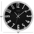 thumbnail image 6 of Westclox 12" Modern Silver Color Analog QA Wall Clock with Raised Numbers, 6 of 6