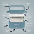 thumbnail image 6 of Nostalgia 32 oz. Portable Heated Lunch Box, Ocean Blue, 6 of 7