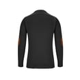 thumbnail image 6 of UVEASISHA Men's Shawl Collar Pullover Sweater Regular Fit Casual Button Mock Neck Knit Sweaters Knitted Soft Long Sleeve Winter Sweatshirt with Elbow Patches Sales Today Black M, 6 of 6