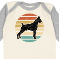 thumbnail image 4 of Inktastic Boxer Dog Vintage Silhouette Boys or Girls Long Sleeve Baby Bodysuit, 4 of 5