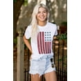 thumbnail image 4 of USA American Flag Distressed Stencil Men's Graphic T Shirt Tees Brisco Brands M, 4 of 6