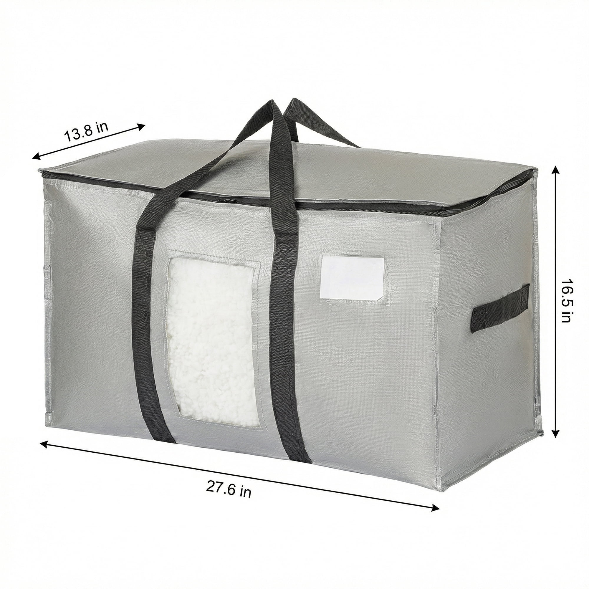 Unique Bargains Storage Bags for and Closet with Handles Light Grey 27.56"x13.78"x16.54"