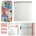 thumbnail image 2 of 11Pcs Stainless Steel Rod Needle Knitting Set Crochet Tool Accessories Crochet Organizer Sewing Tools Gift for Beginners, 2 of 7