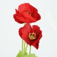 thumbnail image 4 of Flor Artificial Decorativa Realista Aspecto Elegante Flor Falsa Para El Hogar Sala De Estar Boda Rojo, 4 of 7