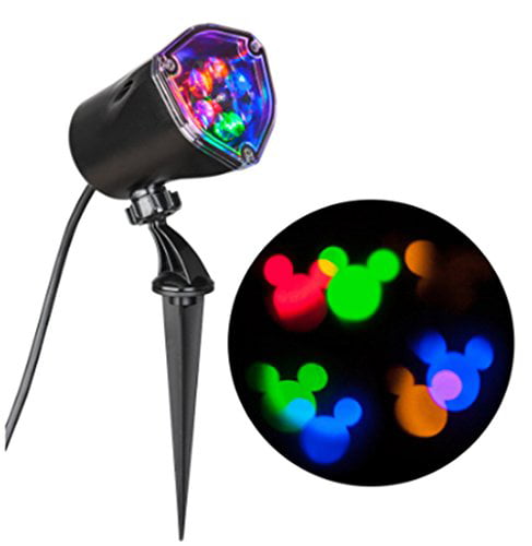 Disney Mickey Mouse Ears LightShow Swirling LED  Spotlight Projector Christmas 