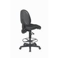 thumbnail image 3 of Deluxe Ergonomic Black Fabric Drafting Chair with Adjustable Footring, 3 of 3