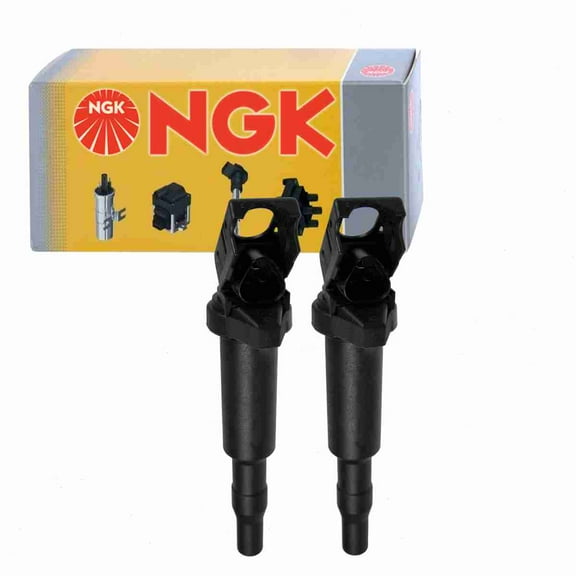 2 pc NGK 49010 Ignition Coils for 12 13 1 712 223 12 13 7 551 260 12131712223 12137551260 E1022 IC595 IC602 UF522 Spark Plug Wire Boot Fits select: 2004 BMW X5, 2004 BMW X3