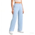thumbnail image 2 of Fabrcox Women's Scrub Pants Soft Stretch Wide Leg Uniform Trousers with Pockets for Nurses ,Light Blue XL, 2 of 6