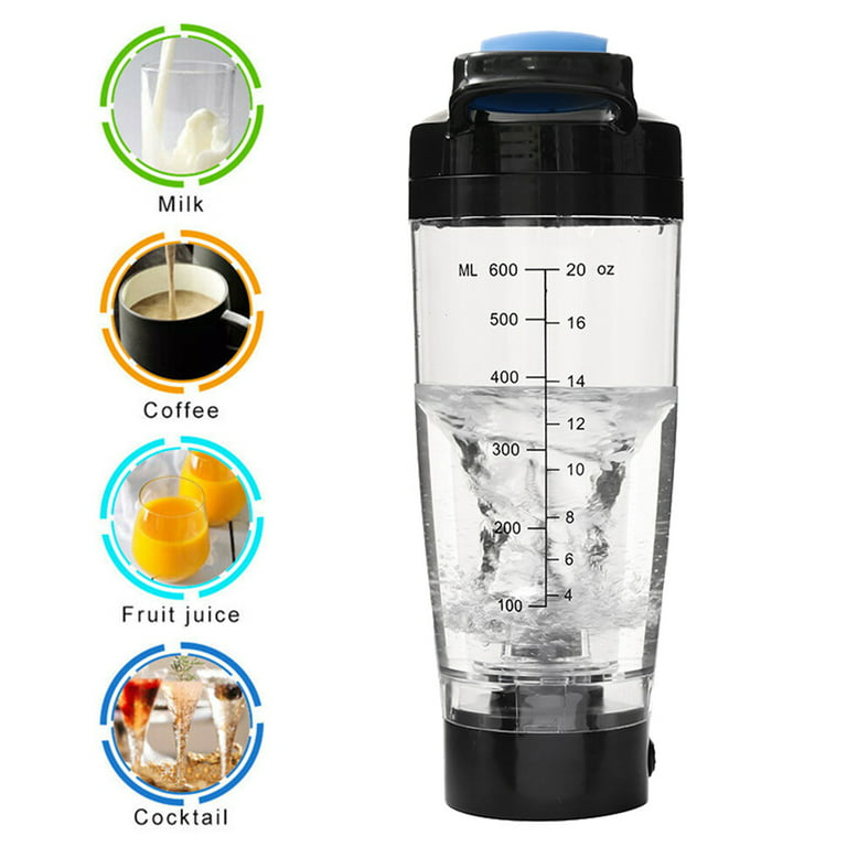 600ML Electric Protein Shaker Bottle Automatic Blender Cup Powder Coffee  Mixer