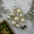 thumbnail image 2 of Northlight 2-Finish Glass Ball Christmas Ornaments - 2.5" (60mm) - Gold - 9ct, 2 of 5