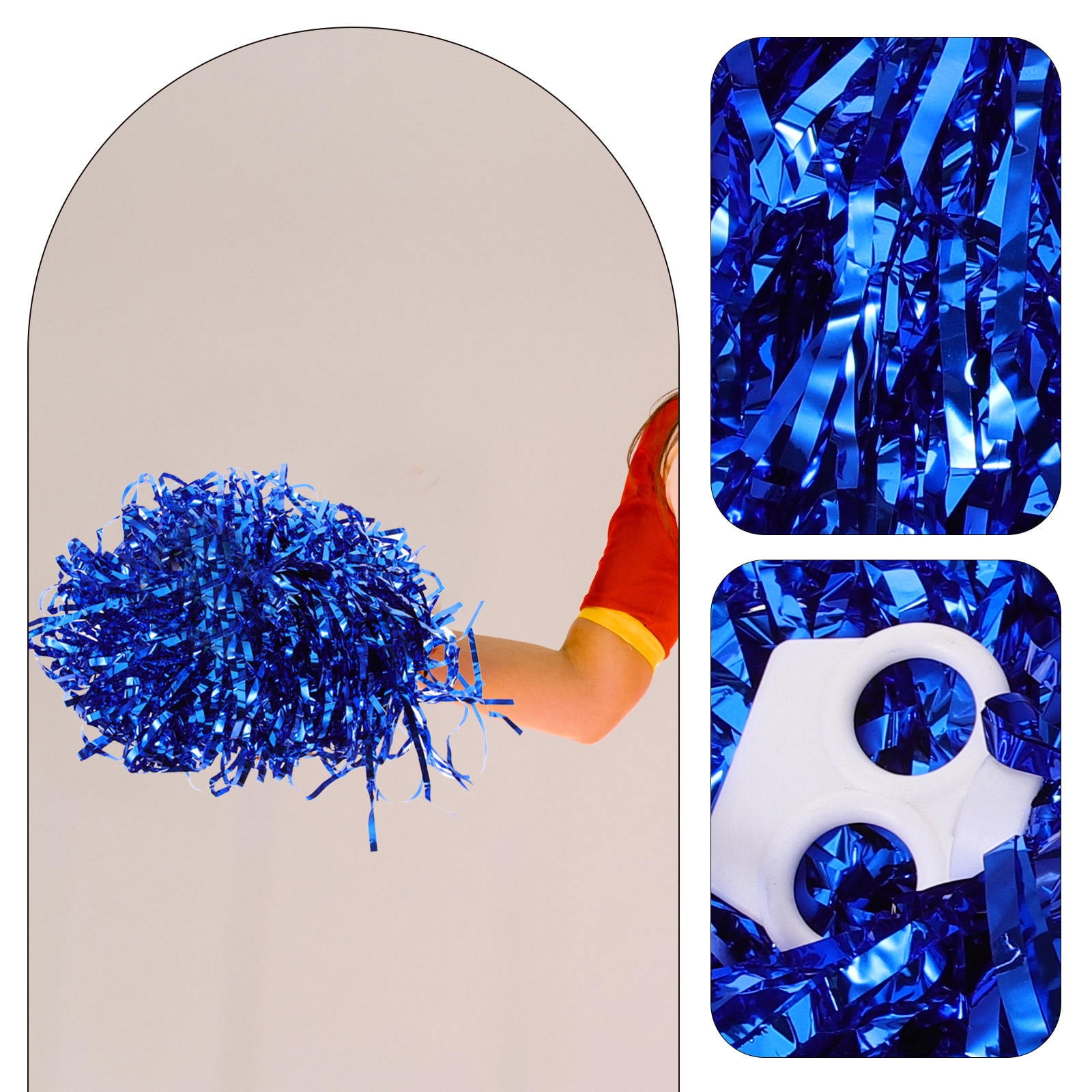 ELAYARD 10-Pack Cheerleading Pom Poms PVC Spirit Sticks for Sports, Dance, Rallies, and School Events