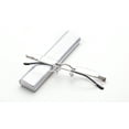 thumbnail image 3 of Newbee Fashion-Portable Compact Reading Glasses in Aluminum Case Metal Rectangle Rimless Reading Glasses Super Lightweight Reader Slim Design Comfort Fit for Men&Women 2 PACK SILVER+2.75, 3 of 4
