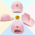 thumbnail image 3 of Gorra de béisbol SONMONY Smile Face para niño de 3 a 12 años, rosa, 3 of 6