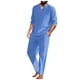 thumbnail image 4 of Playeras Básicas Algodon Para Hombre, Conjunto De Dos Piezas De Camiseta Y Pantalones Cortos De Manga Corta Con Estampado Completo Y Pantalón Corto., 4 of 4