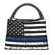 thumbnail image 1 of Fotbe Thin Blue Line Flag Bolsa Térmica Portátil con Estampado, Bolsa de Entrega de Alimentos Aislada, Bolsa Reutilizable de Gran Capacidad para Comidas y Supermercado, 1 of 6