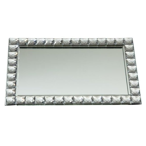 Jiallo 33212 9 x 14 in. Mirror Vanity Tray