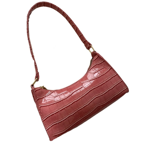 Minnieouse Bolso de compras que no destiñe para las necesidades diarias de moda Correa cómoda Bolsos de compras exquisitos Bolsas de mensajero y de hombro rosa
