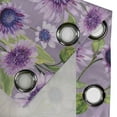 thumbnail image 4 of Ambesonne Flowers Grommet Curtain, Spring Meadow Chamomile Art, 50"x72", Mauve Purple and Green, 4 of 5