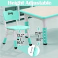 thumbnail image 2 of CuisinSmart Kids Storage Activity Table and 6 Chair Set, Lake Blue, 2 of 7