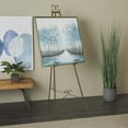 thumbnail image 3 of DecMode 23" x 68" Gold Metal Tall Adjustable Floor 3 Tier Scroll Easel, 1-Piece, 3 of 18