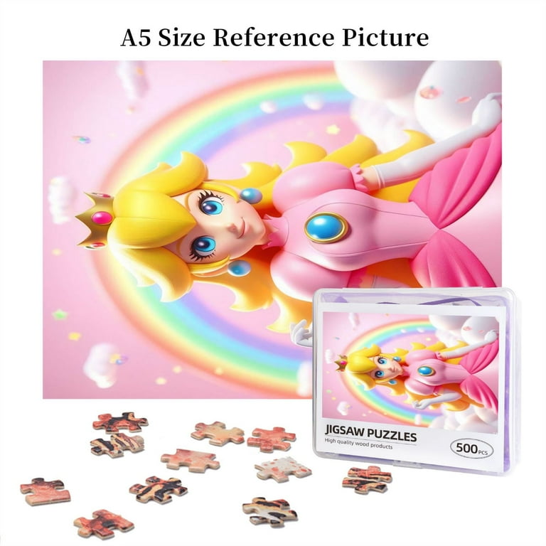 Princess Peach Jigsaw Puzzles 300 500 1000 Piece Colorful